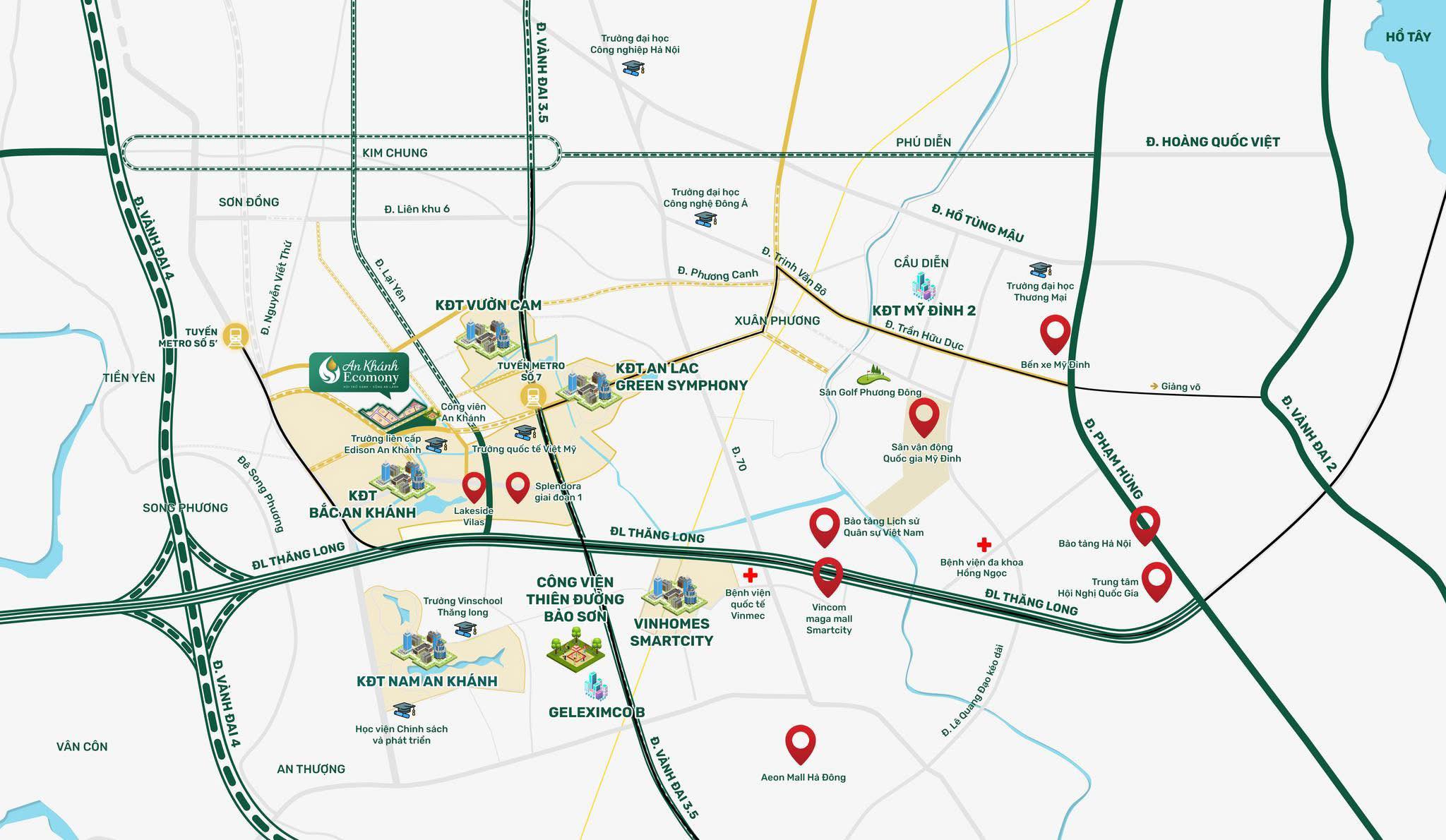 vị trí dự án An Khánh Ecomony