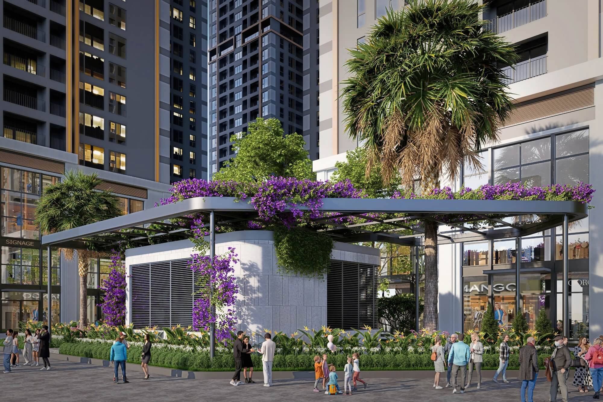 tiện ích dự án the flame vine hh3 hinode royal park