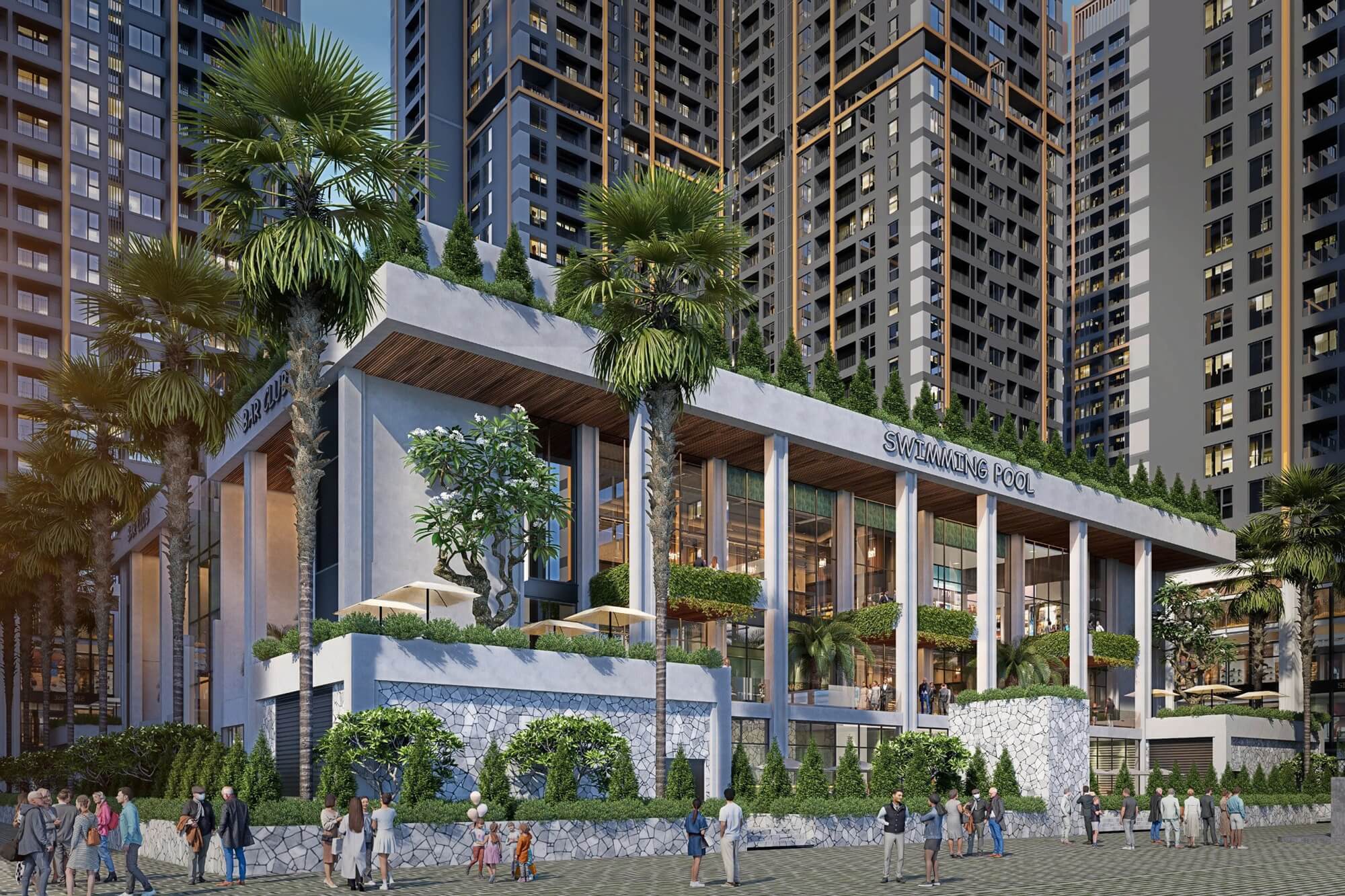 tiện ích dự án the flame vine hh3 hinode royal park