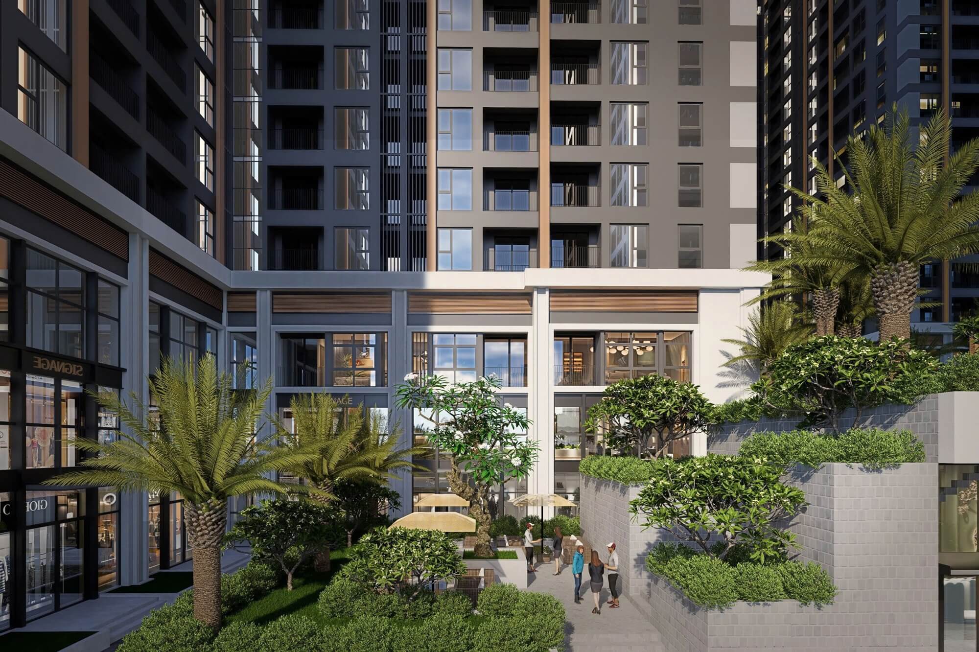 tiện ích dự án the flame vine hh3 hinode royal park