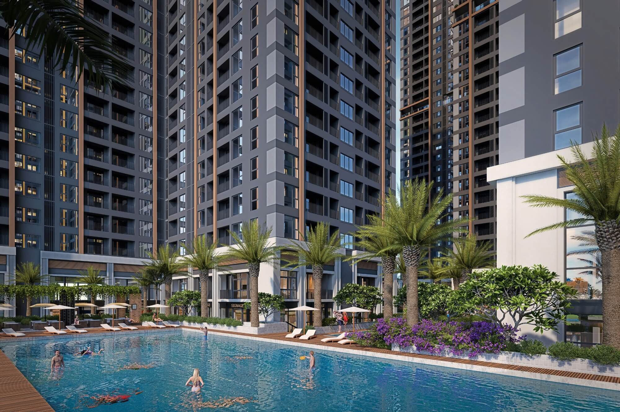 tiện ích dự án the flame vine hh3 hinode royal park